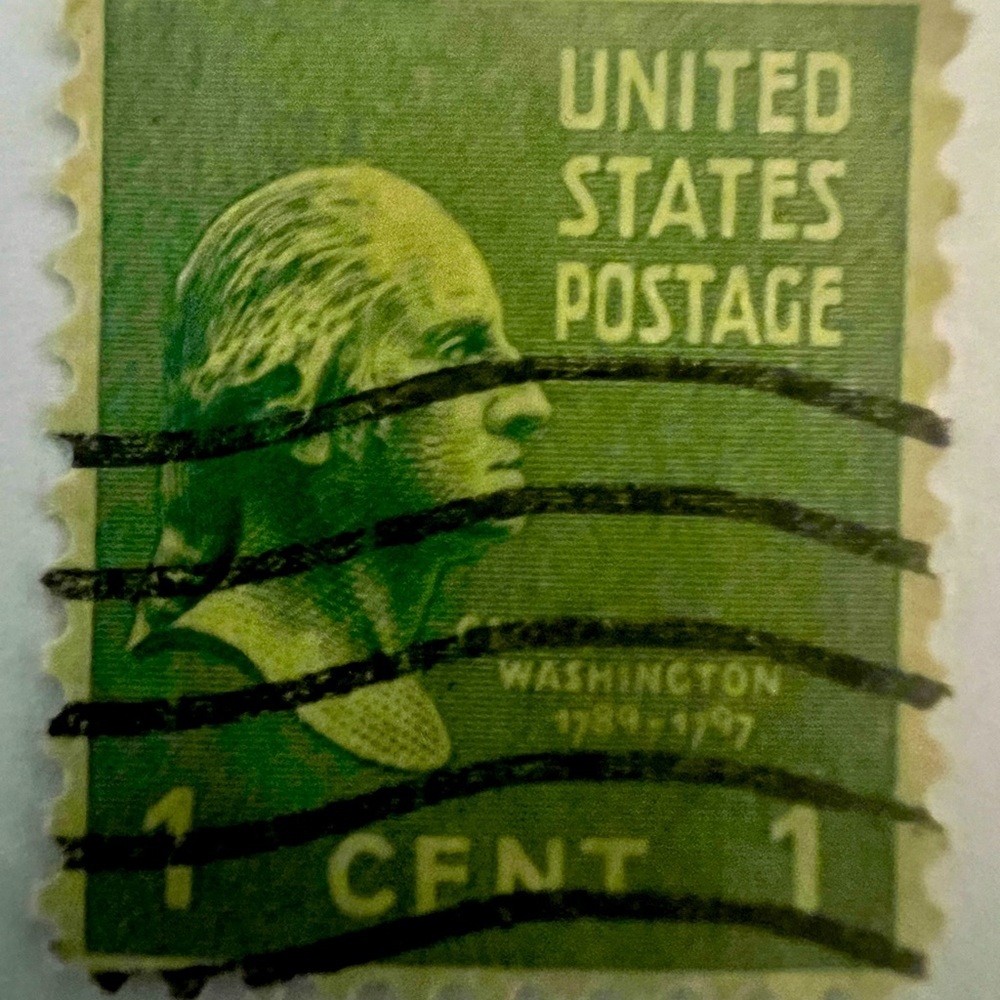 Rare George Washington 1789-1797 postage stamp